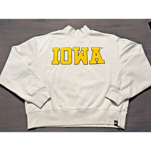 Iowa Hawkeyes Mock Neck Sweatshirt Game Day Social Women's Medium